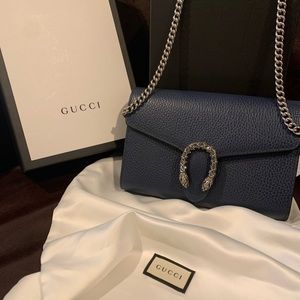 NFS ❤️ GUCCI DIONYSUS Chain Wallet in Navy